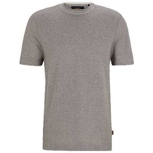 Regular-fit T-shirt van katoen en zijde