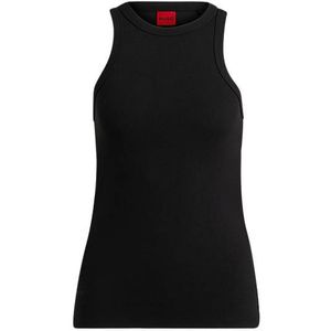 Slim-fit tanktop van een katoenmix