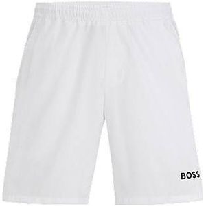 BOSS x MATTEO BERRETTINI Sneldrogende regular-fit shorts met logoprint