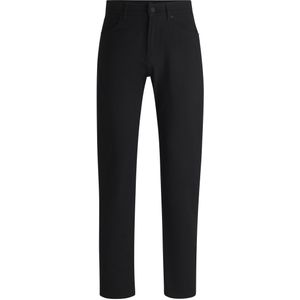 Regular-fit, regular-rise broek van stretchdobby