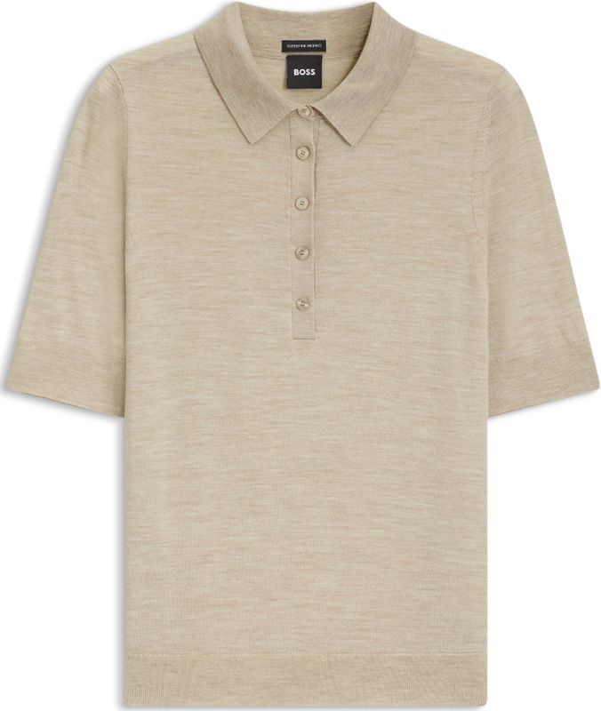 Polotrui van merinowol met knoopsluiting met 5 knopen