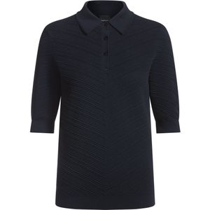 Gestructureerde trui met polokraag