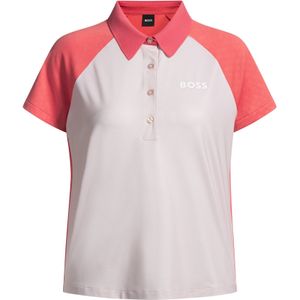 Polo met color-blocking en logodetail