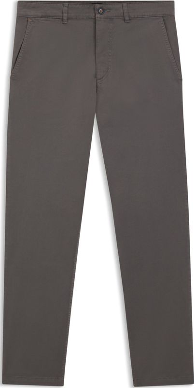 Regular-fit broek van elastisch katoenen satijn