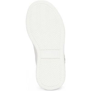 Kindersneakers van leer met details van metallic imitatieleer