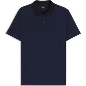 BOSS - Poloshirt - Geometrisch Jacquardmotief - Gemerceriseerde Katoen