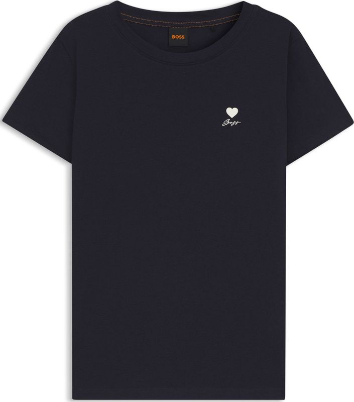 BOSS - T-shirt - Casual - Katoen - Zacht - Artwork
