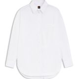 BOSS - C_Bonsta - Blouse - Wit - Klassieke Blouse met Lange Mouwen