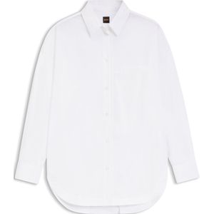 BOSS - C_Bonsta - Blouse - Wit - Klassieke Blouse met Lange Mouwen
