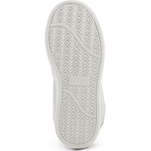 Kindersneakers van leer met klittenbandsluiting met merkaccent