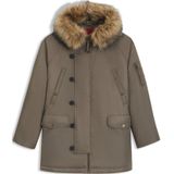 HUGO - Waterafstotende Parka - Imitatiebont - Winterjassen