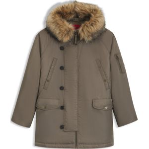 HUGO - Waterafstotende Parka - Imitatiebont - Winterjassen