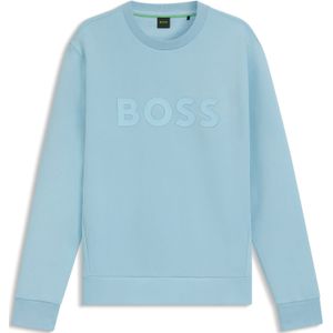 Boss - Salbo 10256713 - Sweatshirt - Zwart - Ronde Hals - 95% Katoen