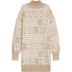 Oversized-fit sweaterjurk met logodetails