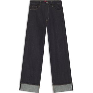 Wide leg jeans van katoenmix, model 'GEABENA'