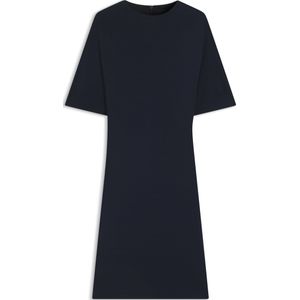 Jersey jurk met gedrapeerd detail op de rug