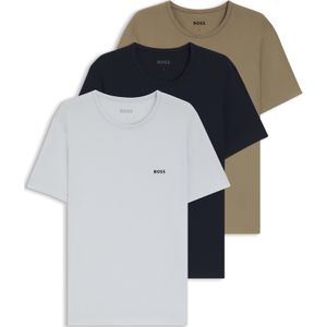 Set van drie ondershirts van katoen