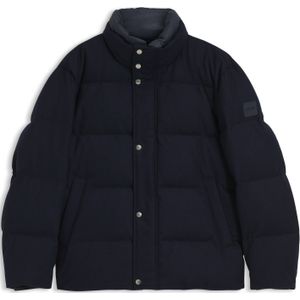 Flanellen jas met donsvulling