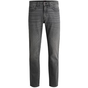 Regular-fit jeans van comfortabel grijs stretchdenim