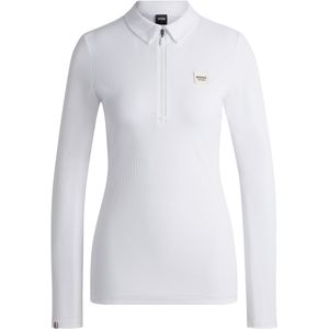 Trainingsshirt van stretchpiqué voor ruiters