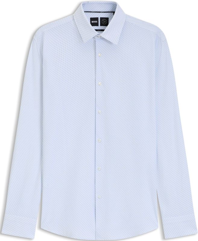 BOSS - Slim-fit Overhemd - Hoogwaardige Stretchjersey - Met Print