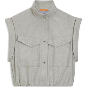 BOSS - 50547683 - Mouwloze Blazer - Grijs - Casual - Polyester