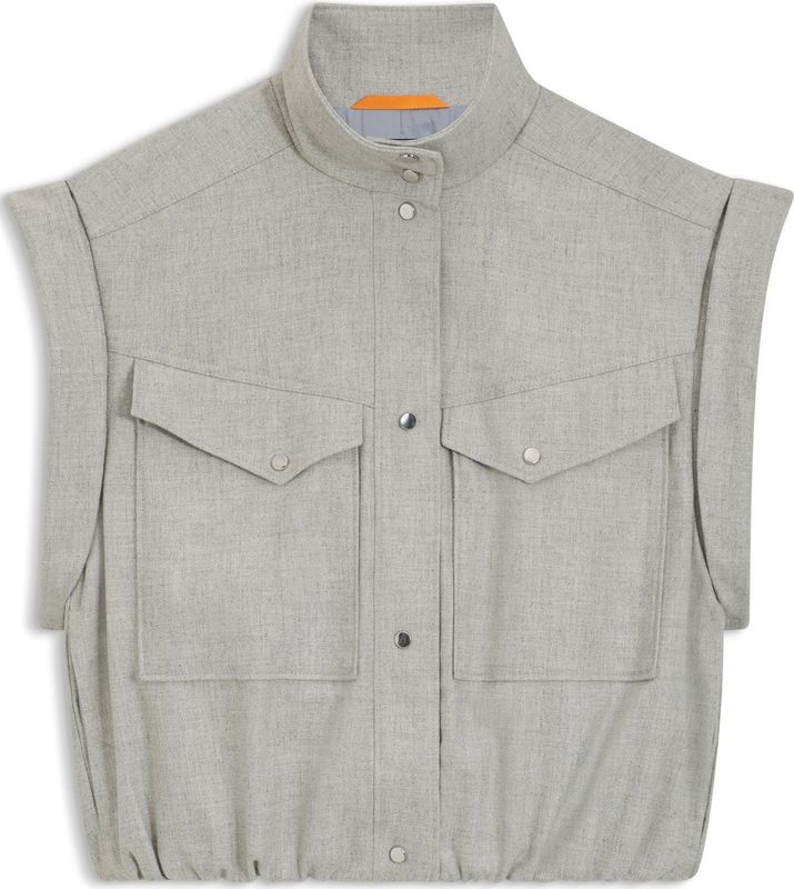 BOSS - 50547683 - Mouwloze Blazer - Grijs - Casual - Polyester