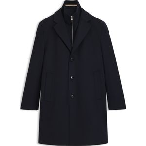 Hugo - Regular-fit Jas - Blauw - Wol-Cashmere - Uitneembaar Binnenvest