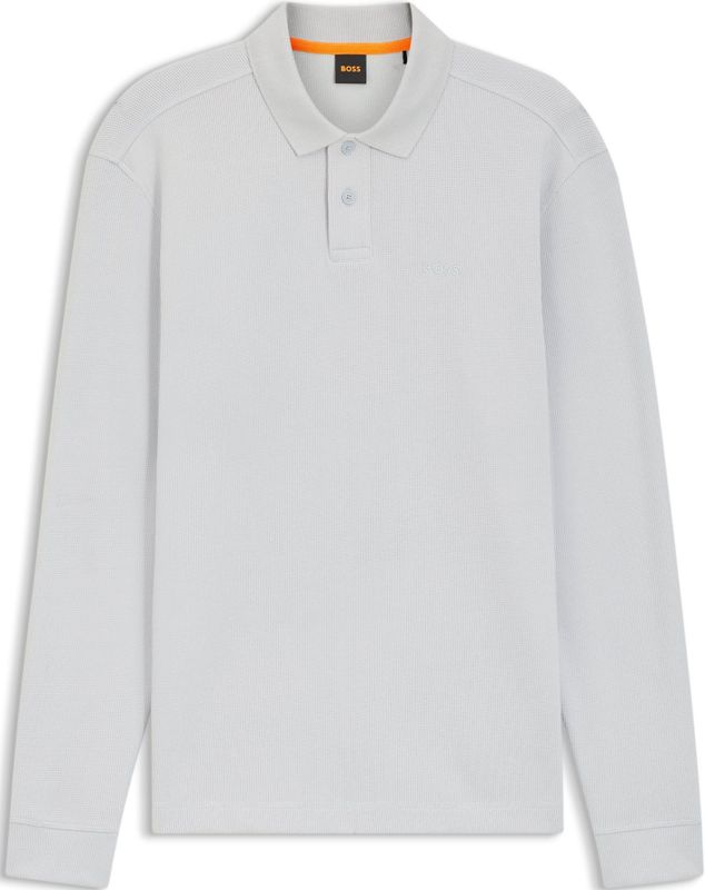 Polo van een katoenmix met wafelstructuur