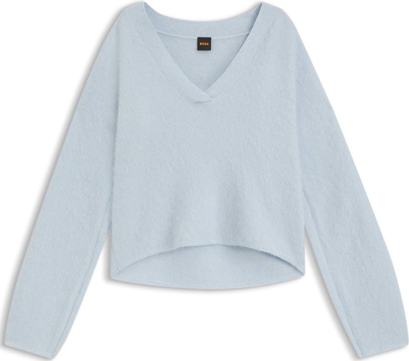 BOSS - Fiti - Lichtblauwe Trui - Casual - Katoen