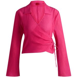 Regular-fit wikkelblouse