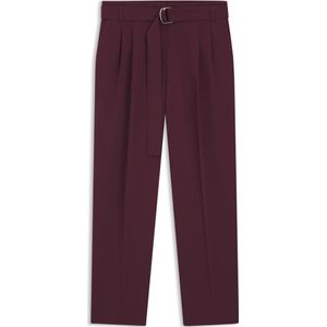 BOSS - Tapiah - Bandplooibroek - Aubergine - 7/8 lengte - High waist