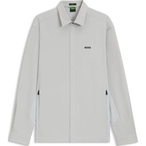 Relaxed-fit overshirt van waterafstotend materiaal