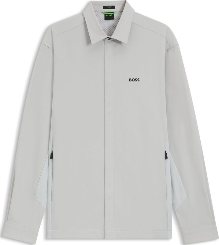 Relaxed-fit overshirt van waterafstotend materiaal