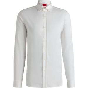 Extra-slim-fit overhemd in satijn van stretchkatoen