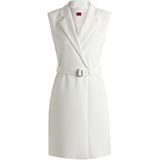 HUGO Womenswear - Jurk - Zwart - Stretchmateriaal - Regular Fit