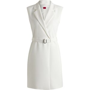 HUGO Womenswear - Jurk - Zwart - Stretchmateriaal - Regular Fit