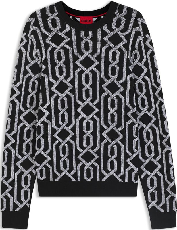 Hugo - Souvawn Pullover - Vesten - Zwart - Wolmix