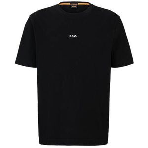 Relaxed-fit T-shirt van stretchkatoen met logoprint