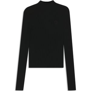 HUGO - Trui - Hoge Hals - Slim-Fit - Geborduurd Happy HUGO-logo