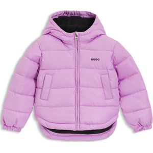 Pufferjack voor kinderen met logoprint