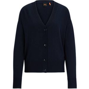 Regular-fit cardigan with button front