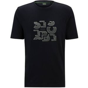 Regular-fit T-shirt van katoenen jersey met typografische print
