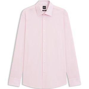 Slim-fit overhemd in gemakkelijk te strijken katoenen popeline met stretch