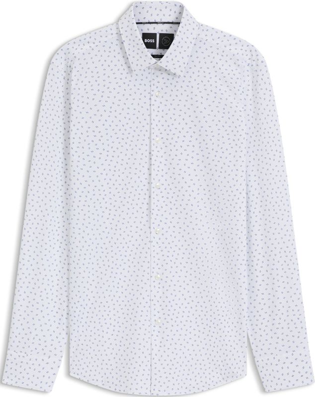 BOSS - Slim-fit Overhemd - Hoogwaardige Stretchjersey - Met Print