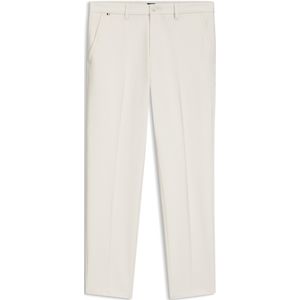 Slim-fit broek van geborsteld materiaal met visgraatpatroon