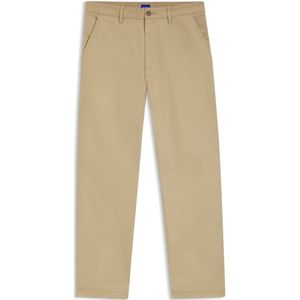 Baggy-fit canvas broek van stretchkatoen