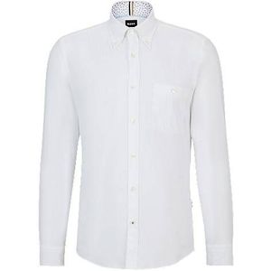 Slim-fit overhemd met buttondownkraag van Oxfordkatoen