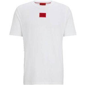 T-shirt van katoenen jersey met logolabel