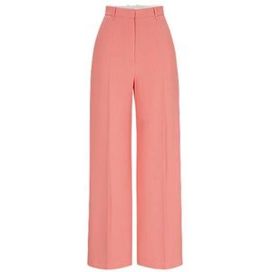 Relaxed-fit broek met hoge taille en wijde pijpen